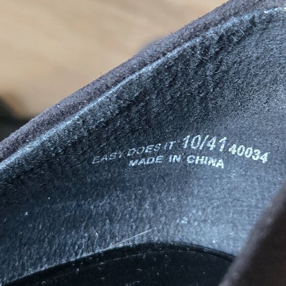 WORN ONCE CHINESE LAUNDRY EASY DOES IT D'ORSAY BLACK POINTY FLATS SIZE 10 - Picture 11 of 13